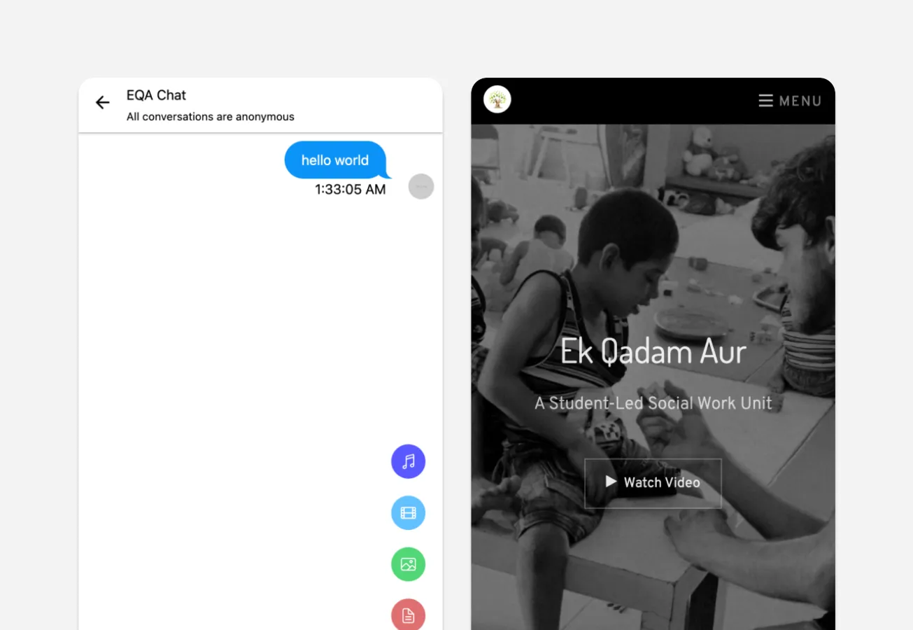Enterprise infrastructure development for Ek Qadam Aur